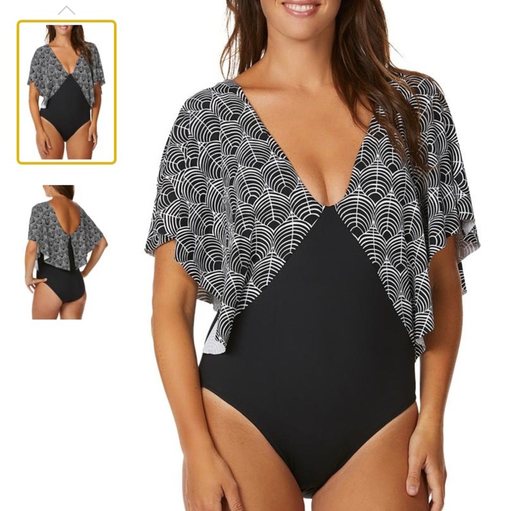 Leilani Black and White Swimsuit